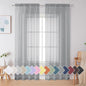 Simplebrand Light Grey Sheer Curtains 72 Inches Long 2 Panels by Simplebrand