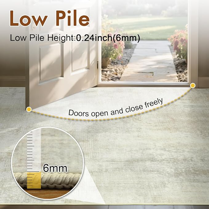 6x9 Ft Large Area Rugs for Living Room, Soft Non-Slip Washable Rugs Modern - Image 7