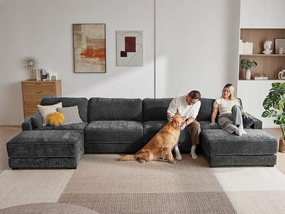 Vipbear 160" Oversized Modular Sectional Sofa, U Shaped Couch Set - Image 3