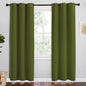 NICETOWN Olive Green Blackout Curtains 78 inches Length by NICETOWN