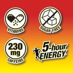 5-Hour Energy Gamer Shots Variety Pack, 24 Count (1.93 fl oz) - Extra Strength Apple Bash, Rocket Raspberry, Pineapple Charge Flavors