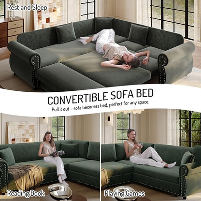 88.2" Sectional Sleeper Sofa - Image 4