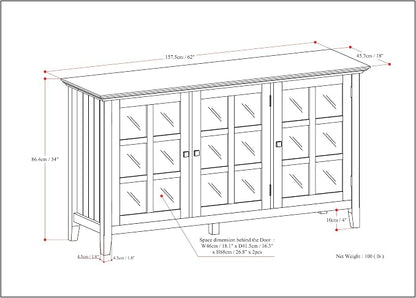 SIMPLIHOME Acadian Storage Cabinet - Image 3