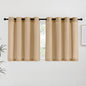 NICETOWN Burlap Linen Kitchen Curtains 36 inch Length, Decorative Thick Flax by NICETOWN