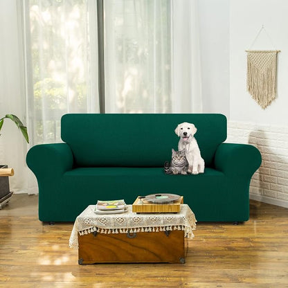 LURKA Stretch Loveseat Sofa Slipcovers 1 Piece Couch Covers - Image 2