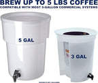 (100 Pack) Commercial Cold Brew Coffee Filters, 20" x 20" For Commercial Model Cold Brew Coffee Makers and 5-gallon Commercial Systems…