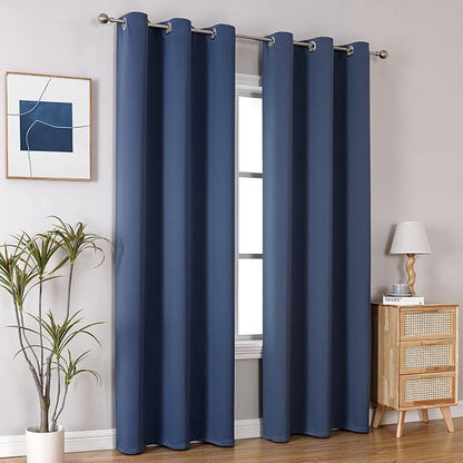 ChrisDowa Blackout Curtains for Bedroom and Living Room 72 Inches Long | 2 - Image 6