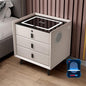 Smart Bedroom Nightstand with Fingerprint Lock and Adjustable LED Lights by Unknown