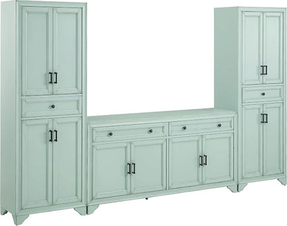 Crosley Furniture Tara 3-Piece Modern Farmhouse Sideboard Buffet Cabinet and by CrosleyFurniture