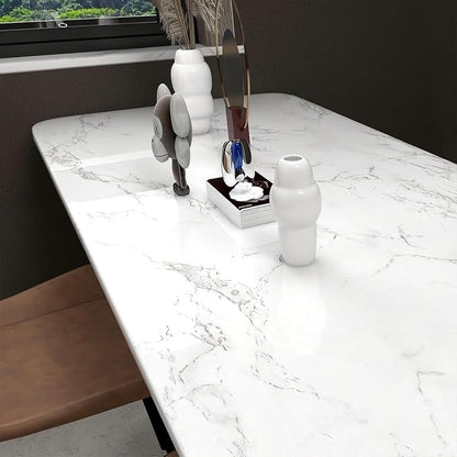 practicalWs Marble Contact Paper Peel and Stick, 15.7inch×118.1inch White Gray - Image 7