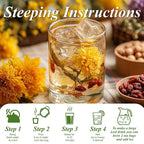 WT WEETEE Dandelion Wolfberry Tea, 10g * 20 Count Corn Firbe Tea Bags, Multiple Brewing, Made from Goji Berry Chrysanthemum Cassia Seed 7 Natural Herbal Ingredients, Wolfberry & Dandelion Herbal Tea