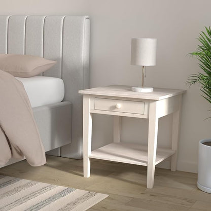 Solid Wood Spencer End Table, Unfinished - Image 2