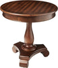 Roundhill Furniture Rene Round Wood Pedestal Side Table by RoundhillFurniture