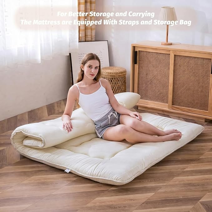 MAXYOYO Japanese Shiki Futon Mattress Floor Mattress Thicken Tatami Mat - Image 2
