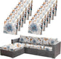 CALBODE 12Pcs High Elastic Digitally Printed Sofa Seat Cushion Cover by CALBODE