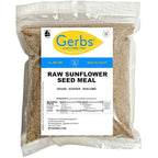 GERBS Sunflower Seed Meal 4 LBS. Premium Grade | Freshly Harvested & Packaged in Resealable Bulk Bag | Non-GMO, Keto & Paleo | Anti-Inflammatory Benefits, Prevent & Fight Sickness | Gluten Peanut Free