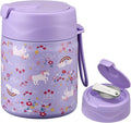 17oz Soup Thermo for Hot Food Kids,Insulated Food Jar with Spoon,Thermo Hot Food Lunch Container,Wide Mouth Leakproof Stainless Steel Lunch Box for School-Horse