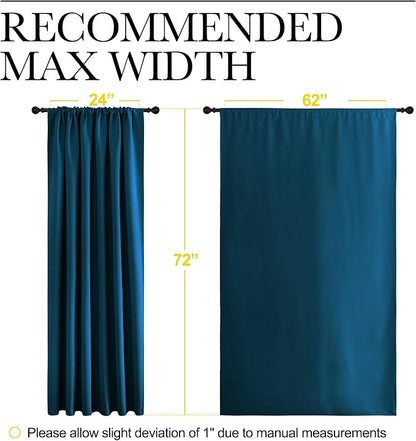 NICETOWN 2 Panels Blackout Curtains, Rod Pocket Window Curtains Room Darkning - Image 6