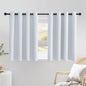 NICETOWN Greyish White Kitchen Curtains 36 inches Long, Window Treatments by NICETOWN
