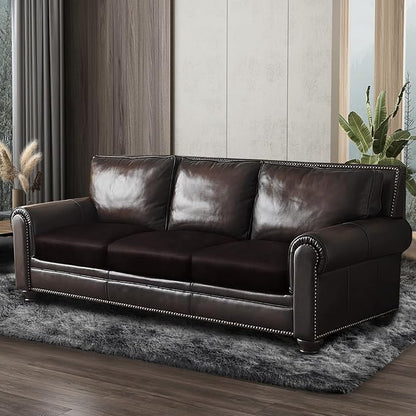 ANARACHON Leather Look Couch Cushion Covers Sofa Seat Slipcovers Sets Couches - Image 8
