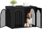 Hzuaneri 31.5'' Wooden Dog Crate Furniture, Indoor Dog Kennel Dogs Cage by Hzuaneri