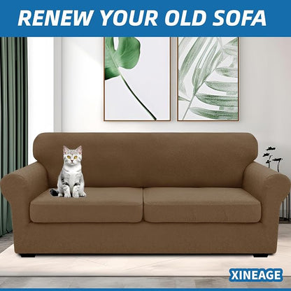 XINEAGE New 3 Pieces Couch Covers - Image 4