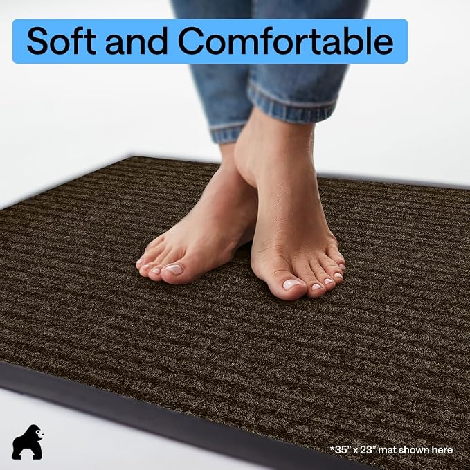 GORILLA GRIP Waterproof Traffic Guard Door Mat, Indoor Outdoor Heavy Duty - Image 8