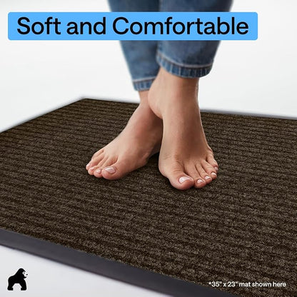 GORILLA GRIP Waterproof Traffic Guard Door Mat, Indoor Outdoor Heavy Duty - Image 8