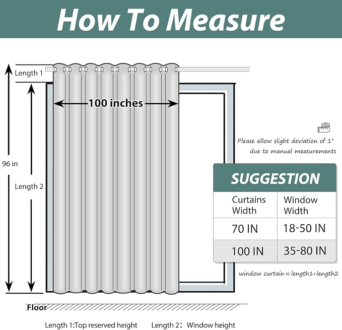 Yakamok Black Room Darkening Curtains 96 inch Sliding Door Drapes | 1 - Image 7