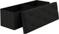 VECELO 43'' Folding Storage Ottoman Bench, Storage Chest, Linen Fabric Foot by VECELO