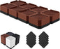 Bed Risers Heavy Duty, Adjustable Furniture Riser Blocks Lift 1.5, 4.3 inches by LiftLevelYourBed