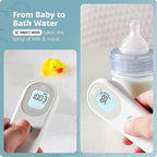 Greater Goods No-Touch Infrared Digital Thermometer for Adults, Kids, and Babies, Forehead Thermometer with Ergonomic Grip, Fever Alarm, White