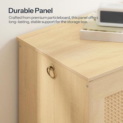 HOOBRO Storage Bench, 43.3" Toy Box, Rattan-Like Storage Chest, Sturdy Entryway - Image 8