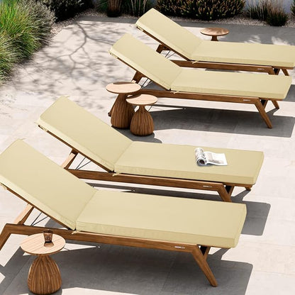 Chaise Lounge Cushion Outdoor, Waterproof and Stain-Resistant Lounge Deck - Image 8