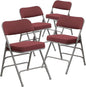 Flash Furniture 4 Pack HERCULES Series Premium Curved Triple Braced & Double by FlashFurniture