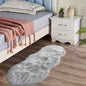 Latepis Faux Sheepskin Fur Rug 2x4 Feet Light Grey Fluffy Rugs Shag Furry Rug by Latepis