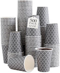 Lamosi Coffee Cups 12OZ 500 Pack, Disposable Coffee Cup, Disposable Cups,12 oz Hot Cups,12 oz Paper Insulated Cup for Cold Hot Drinks (No Lids)