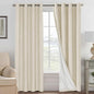 H.VERSAILTEX Curtains for Bedroom Black Out Thermal Insulated Linen Textured by HVERSAILTEX