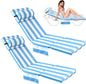 Wenqik 2 Pcs Outdoor Chaise Lounge Cushion by Wenqik
