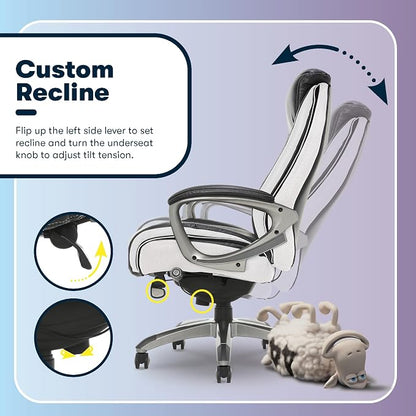 Serta® Lautner Executive Home Office Desk Chair, Ergonomic High-Back - Image 8