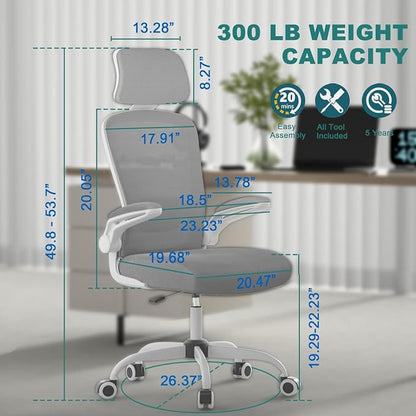 Mimoglad Office Chair, High Back Ergonomic Desk Chair - Image 2