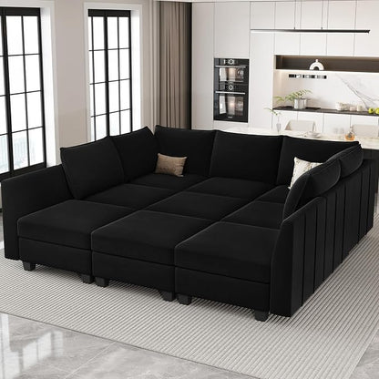 Belffin Large Modular Sectional Sofa Sleeper Couch by Belffin
