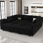 Belffin Large Modular Sectional Sofa Sleeper Couch by Belffin