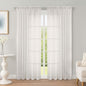 Ivory Sheer Curtains 78 Inches Long 2 Panels Set, Ivory Sheer Curtain by OWENIE