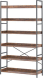 HCHQHS Bookshelf, Adjustable Industrial Bookcase, Vertical Tall Book Shelf by HCHQHS