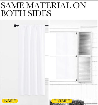 NICETOWN White Bedroom Curtain Panels - Image 6