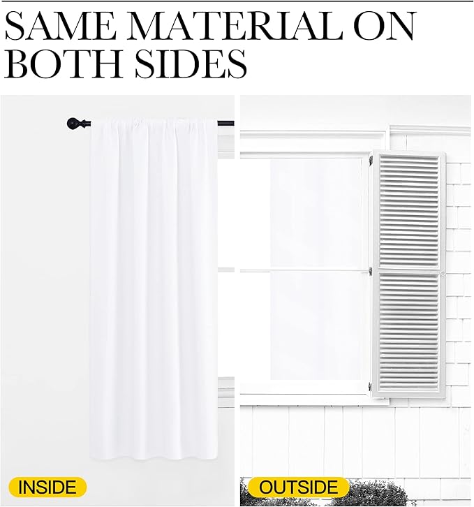 NICETOWN Kitchen Curtains, Short Home Decoration Curtains & Drapes, Small - Image 6
