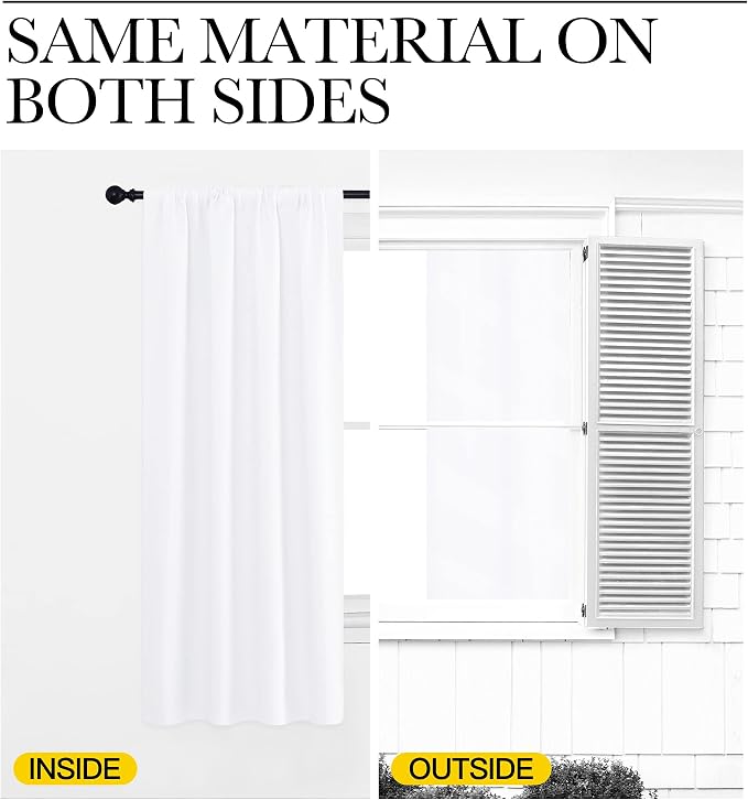 NICETOWN Kitchen Curtains, Short Home Decoration Curtains & Drapes, Small - Image 6