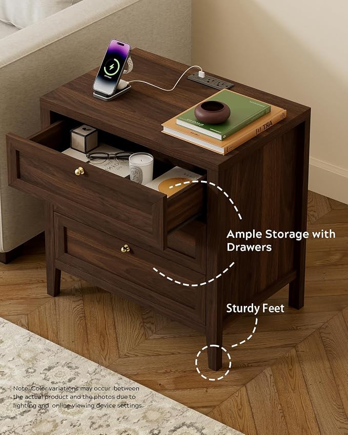EYYTHUNG Large Nightstand Set of 2 - Image 5