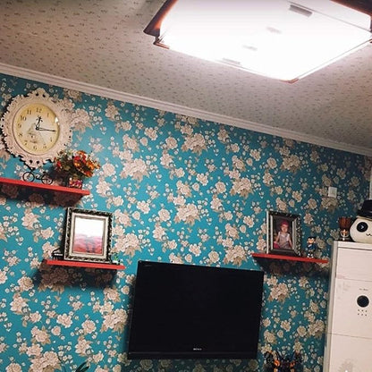 Vintage Floral Self Adhesive Wall Paper Shelf Liner Funitures Dresser Drawer - Image 6
